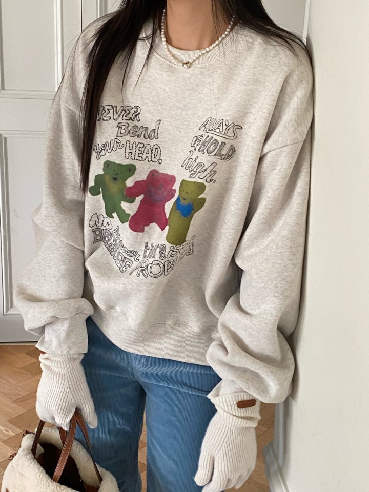 Diana - Korean Women Fashion - #shopsmall - Never Bear Sweatshirt - 3