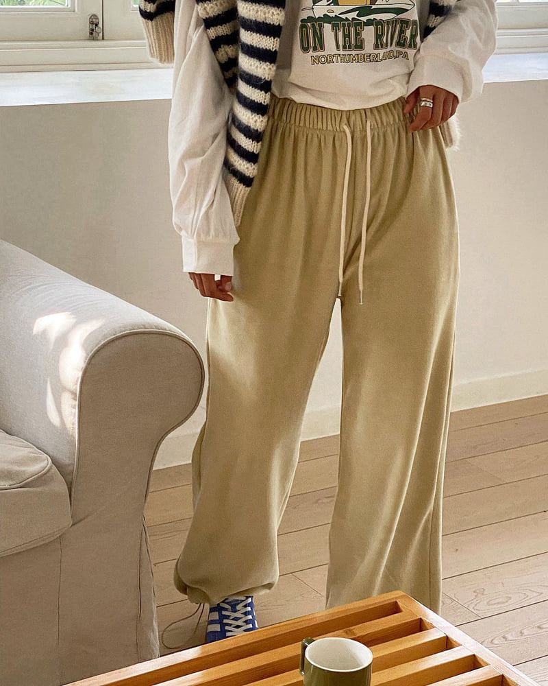 Diana - Korean Women Fashion - #thatsdarling - Velour String Pants - 6