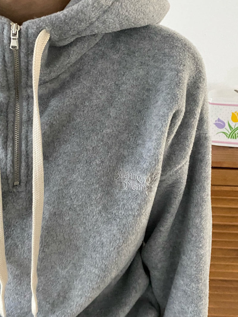 Diana - Korean Women Fashion - #thatsdarling - Fox Half-Zip Hoodie - 3