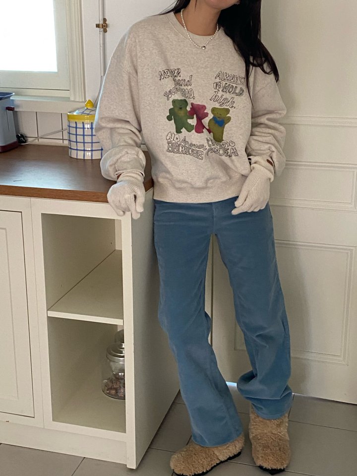 Diana - Korean Women Fashion - #shopsmall - Never Bear Sweatshirt - 4