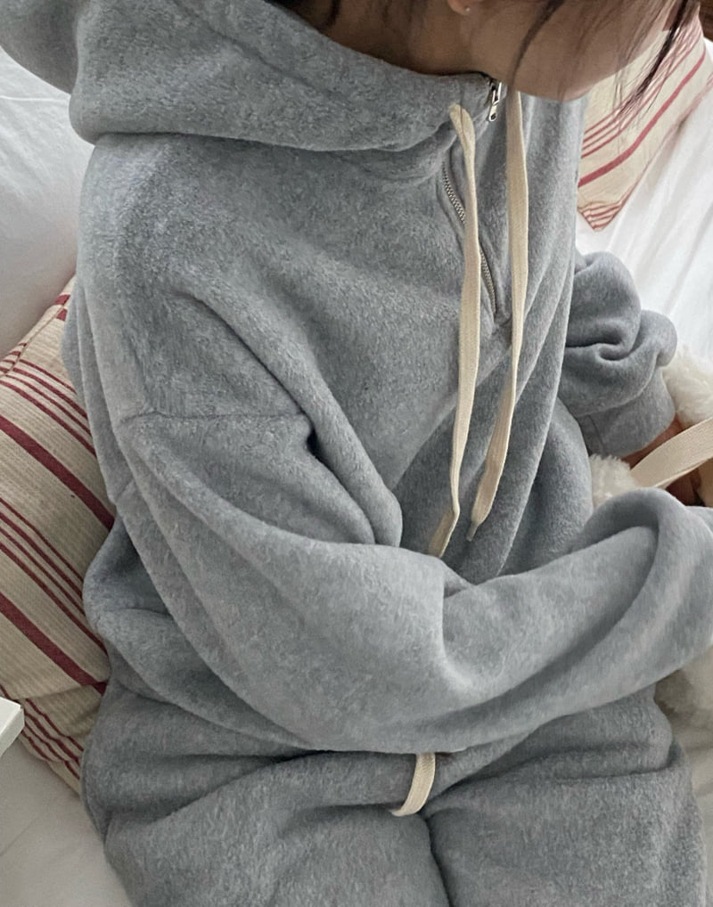 Diana - Korean Women Fashion - #thatsdarling - Fox Half-Zip Hoodie - 4