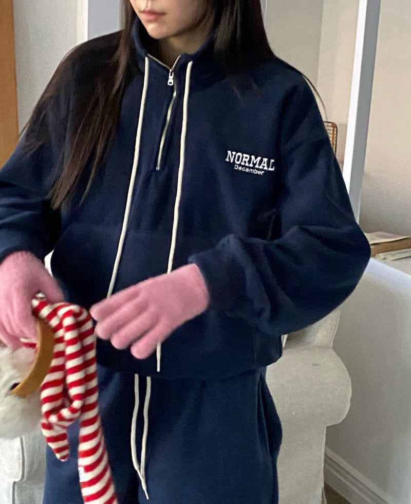 Diana - Korean Women Fashion - #womensfashion - Normal Fleece Half-Zip - 12