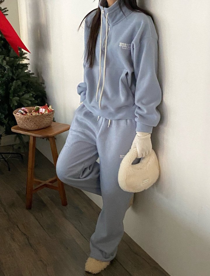 Diana - Korean Women Fashion - #momslook - Normal Fleece Half-Zip - 4