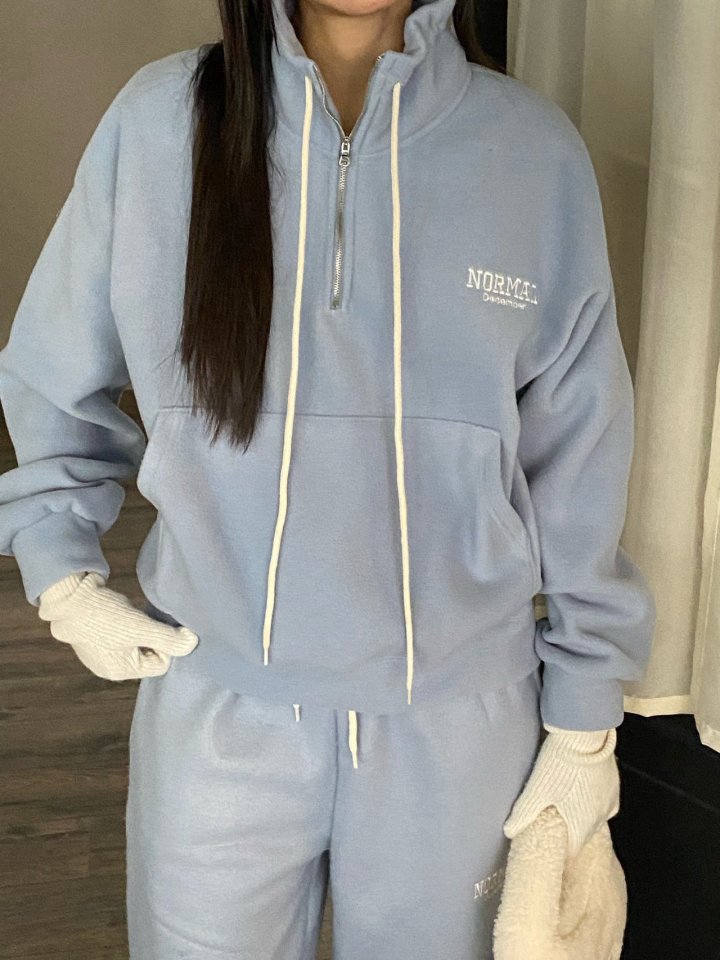 Diana - Korean Women Fashion - #womensfashion - Normal Fleece Half-Zip - 8
