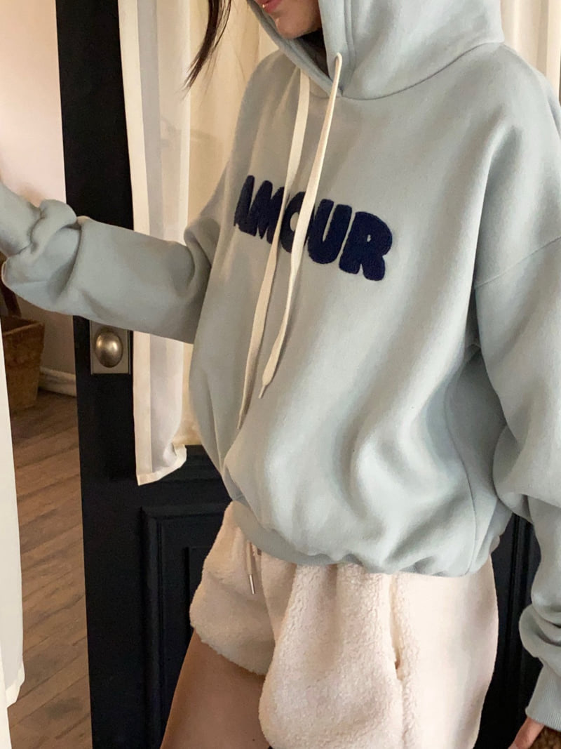 Diana - Korean Women Fashion - #womensfashion - Warm Amor Hoodie - 12