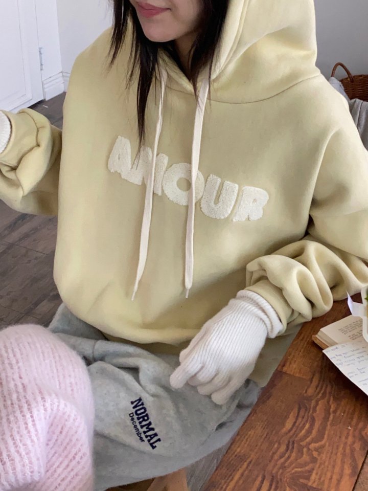 Diana - Korean Women Fashion - #womensfashion - Warm Amor Hoodie - 2