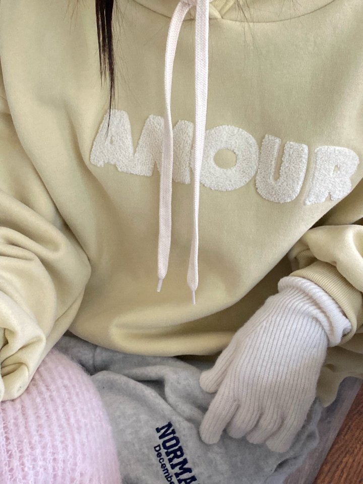 Diana - Korean Women Fashion - #womensfashion - Warm Amor Hoodie - 6