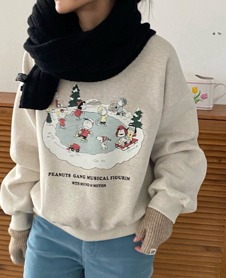 Diana - Korean Women Fashion - #womensfashion - Skate Cozy Sweatshirt