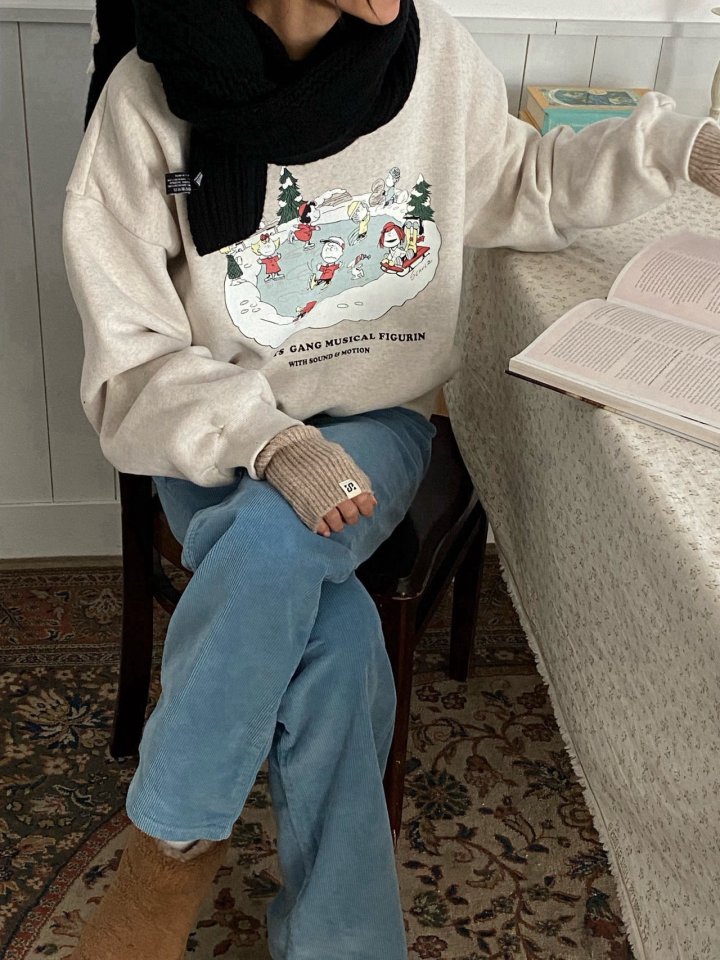 Diana - Korean Women Fashion - #womensfashion - Skate Cozy Sweatshirt - 5