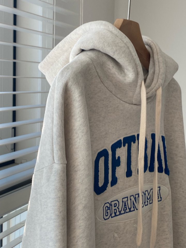 Diana - Korean Women Fashion - #momslook - Softball Fleece Hoodie - 4