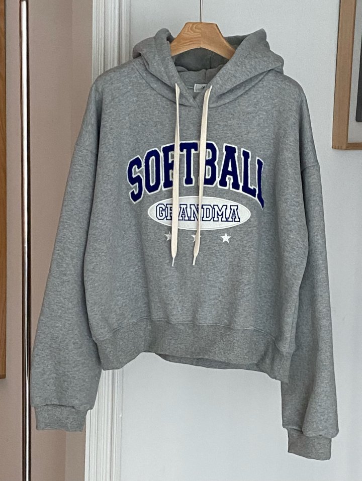 Diana - Korean Women Fashion - #womensfashion - Softball Fleece Hoodie - 8