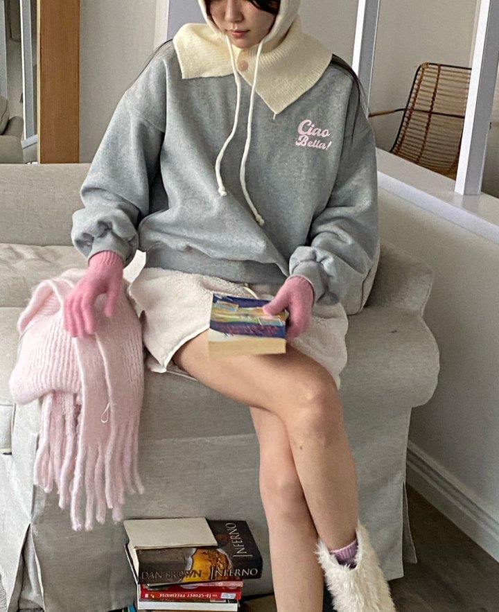 Diana - Korean Women Fashion - #womensfashion - Bella Fleece Sweatshirt - 8