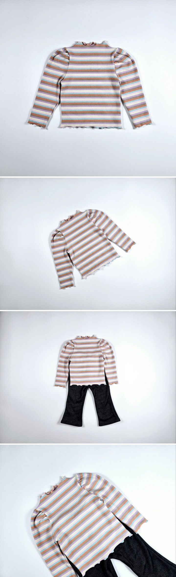 Dolphin - Korean Children Fashion - #fashionkids - Peach Rainbow Balloon Tee