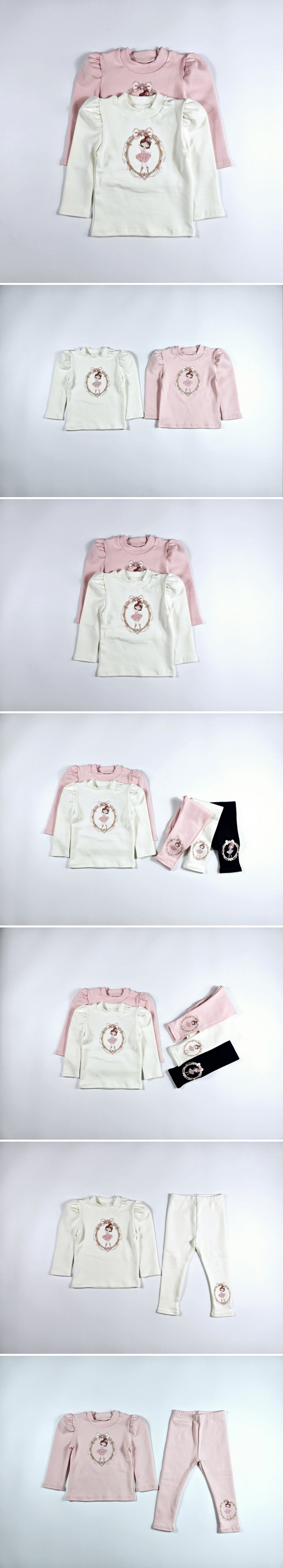 Dolphin - Korean Children Fashion - #kidsstore - Outer Peach Thick Ballet Balloon Tee
