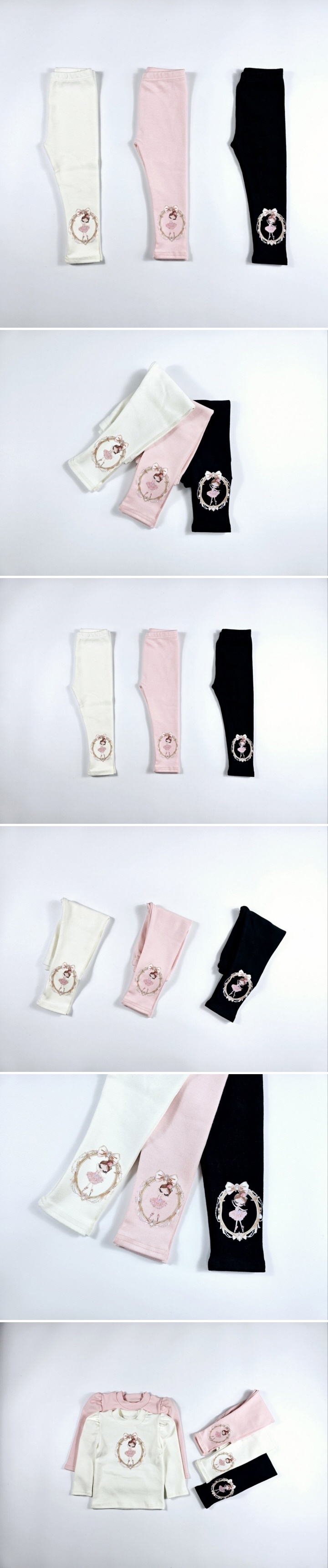 Dolphin - Korean Children Fashion - #stylishchildhood - Outer Peach Thick Ballet Girl Leggings