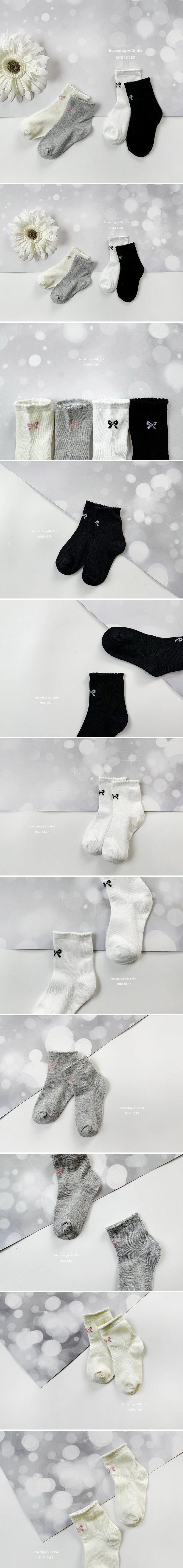 Dominico - Korean Children Fashion - #minifashionista - Tiny Ribbon Socks