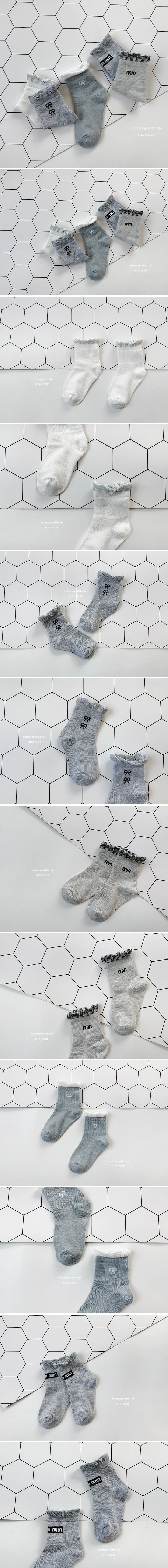 Dominico - Korean Children Fashion - #todddlerfashion - Uni Ribbon Socks