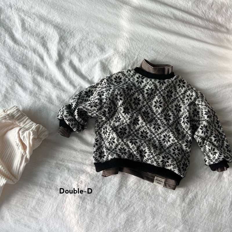 Doubled - Korean Children Fashion - #childofig - Snowflake Knit Tee - 5