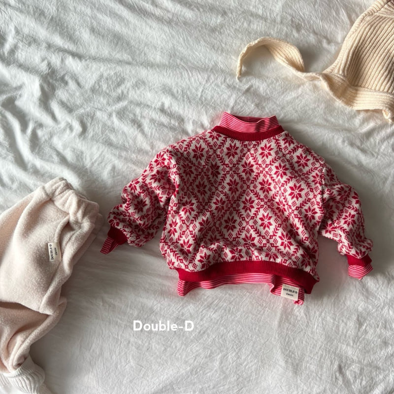 Doubled - Korean Children Fashion - #childrensboutique - Snowflake Knit Tee - 6
