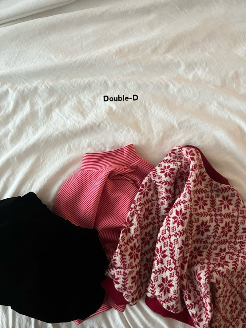 Doubled - Korean Children Fashion - #discoveringself - Snowflake Knit Tee - 8