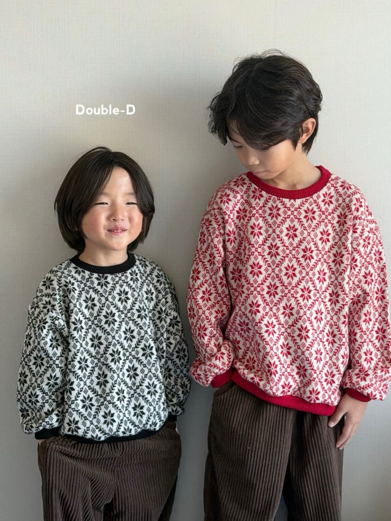 Doubled - Korean Children Fashion - #fashionkids - Snowflake Knit Tee - 9
