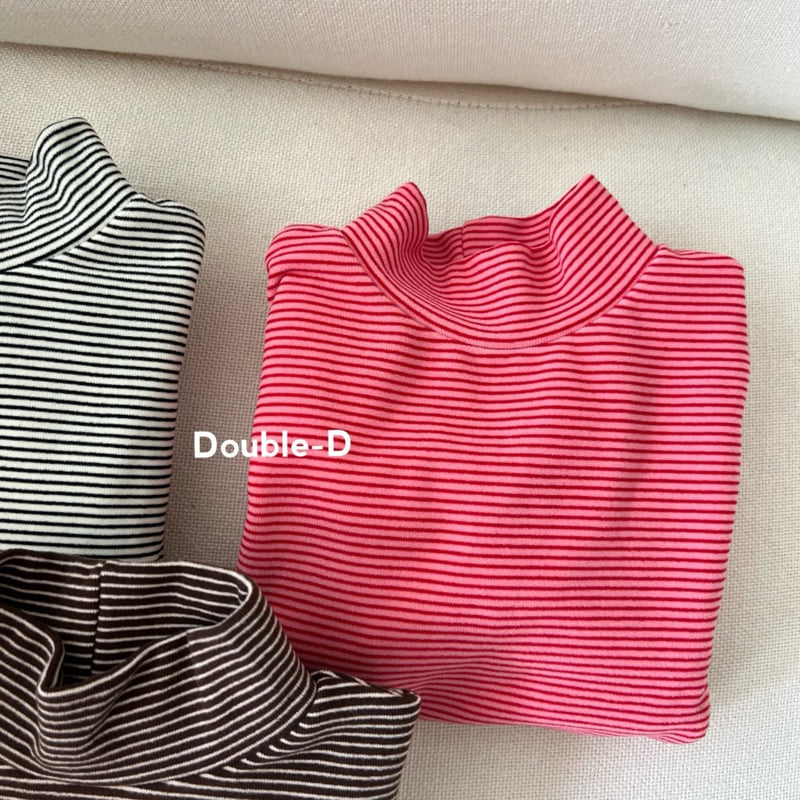 Doubled - Korean Children Fashion - #minifashionista - Choux Cream Turtleneck Tee - 8