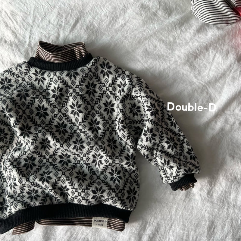 Doubled - Korean Children Fashion - #toddlerclothing - Snowflake Knit Tee - 4