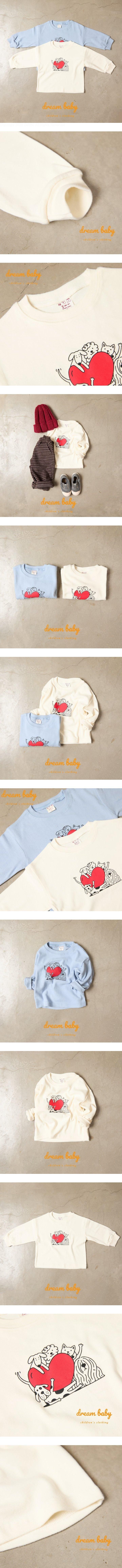 Dream Baby - Korean Children Fashion - #fashionkids - Heart Pet Tee