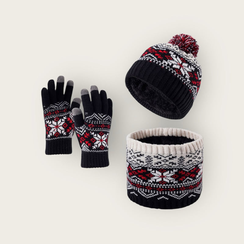 Dudie - Korean Children Fashion - #childofig - Winter Set (set of 3) - 5