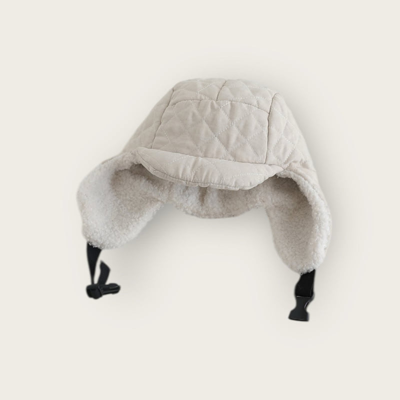 Dudie - Korean Children Fashion - #childrensboutique - Quilted Earflap Cap - 10