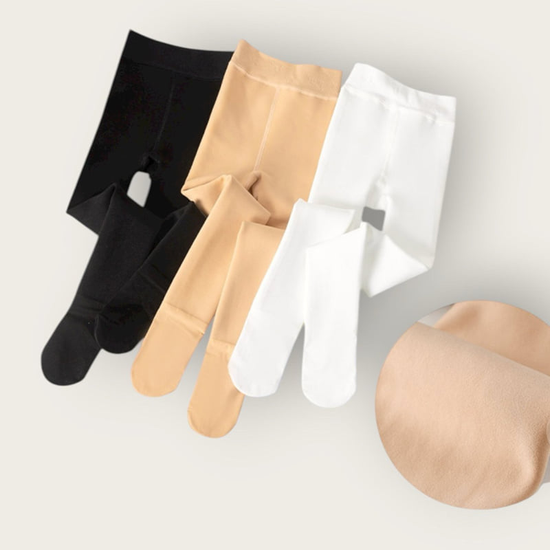 Dudie - Korean Children Fashion - #childrensboutique - Fleece Tights - 5