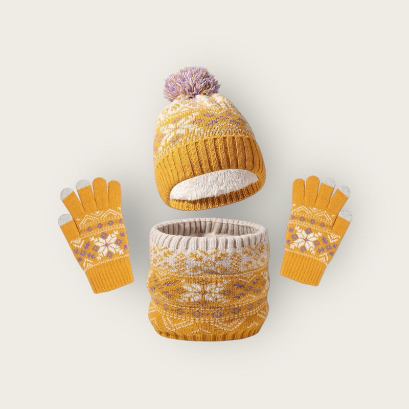 Dudie - Korean Children Fashion - #discoveringself - Winter Set (set of 3) - 8