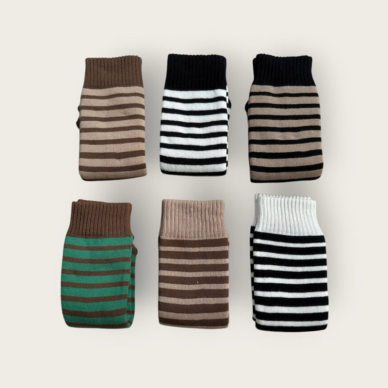 Dudie - Korean Children Fashion - #discoveringself - Thick Stripe Set - 8