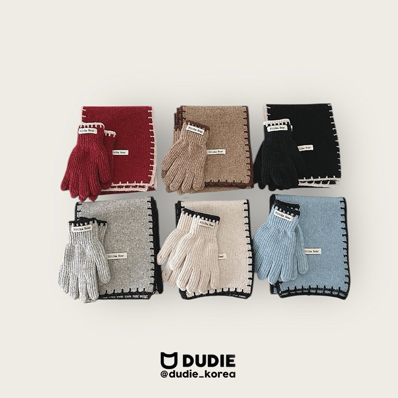 Dudie - Korean Children Fashion - #kidsshorts - Stitch Muffler