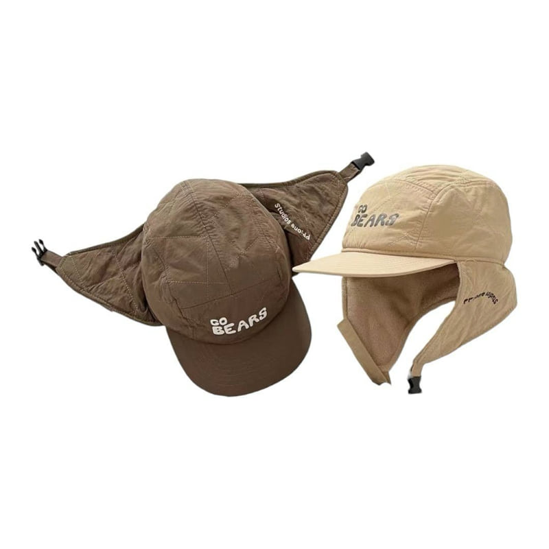Dudie - Korean Children Fashion - #kidsshorts - Bear Border Cap - 10