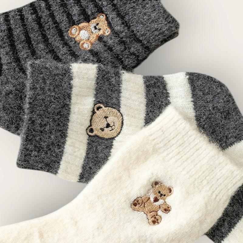 Dudie - Korean Children Fashion - #littlefashionista - Bear Teddy Set - 3