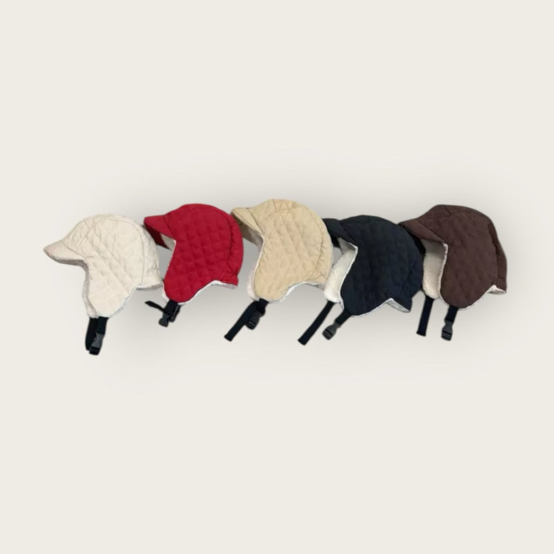 Dudie - Korean Children Fashion - #magicofchildhood - Quilted Earflap Cap - 3