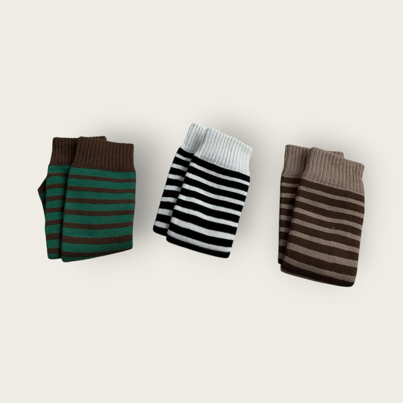 Dudie - Korean Children Fashion - #minifashionista - Thick Stripe Set - 2