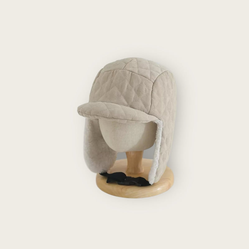 Dudie - Korean Children Fashion - #prettylittlegirls - Quilted Earflap Cap - 5