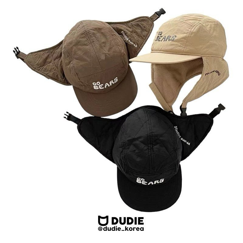 Dudie - Korean Children Fashion - #prettylittlegirls - Bear Border Cap - 3