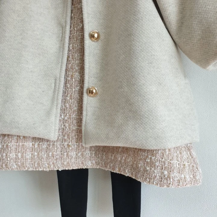 Eclair - Korean Children Fashion - #prettylittlegirls - Cozy Tweed One-piece - 8