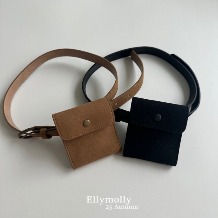 Ellymolly - Korean Children Fashion - #kidsshorts - Suede Belt Set