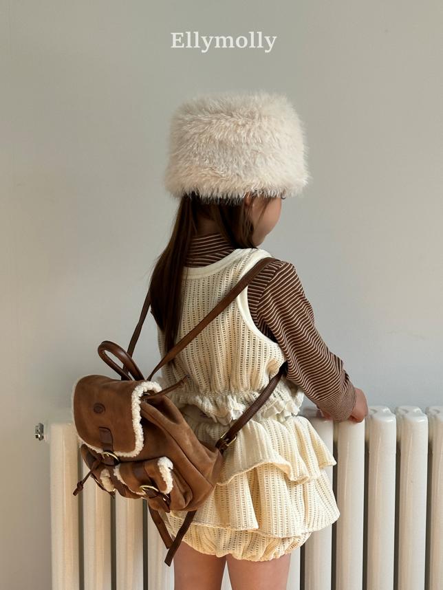 Ellymolly - Korean Children Fashion - #kidsshorts - Sherpa Backpack - 9