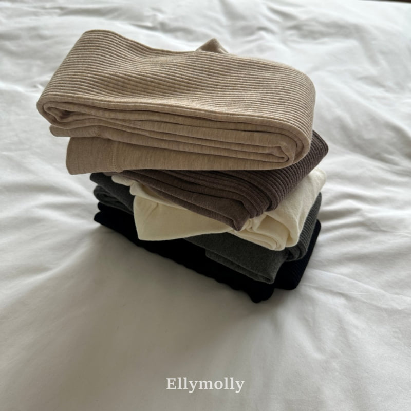 Ellymolly - Korean Children Fashion - #kidsstore - Fleece Basic Tights - 2