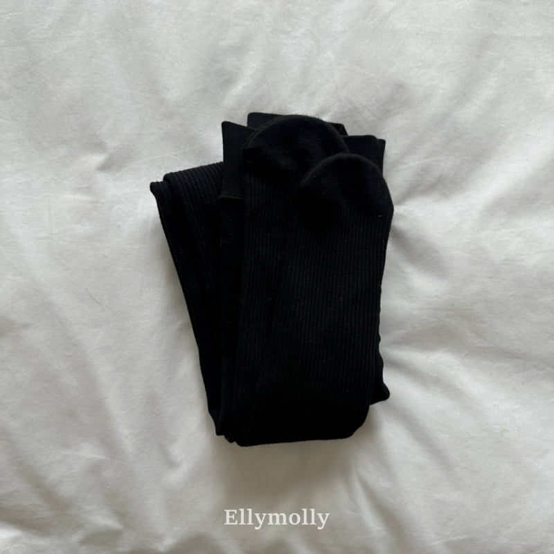 Ellymolly - Korean Children Fashion - #prettylittlegirls - Fleece Basic Tights - 8