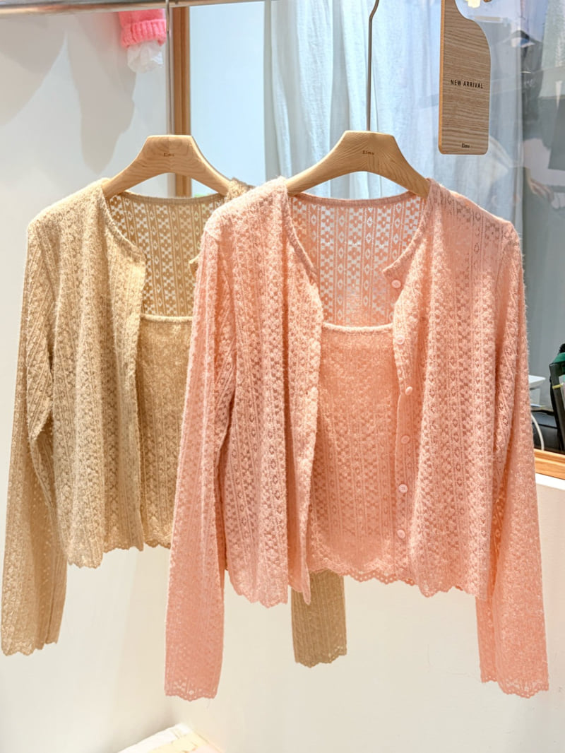 Elmu - Korean Women Fashion - #momslook - Ruby Cardigan Set - 6