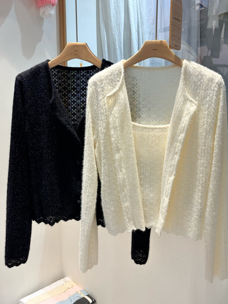 Elmu - Korean Women Fashion - #womensfashion - Ruby Cardigan Set - 5
