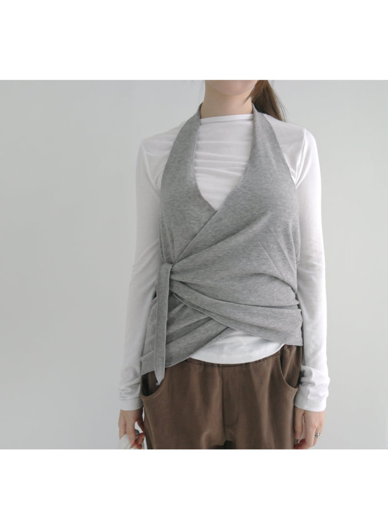 Enten - Korean Women Fashion - #shopsmall - Snow Halter Top - 2