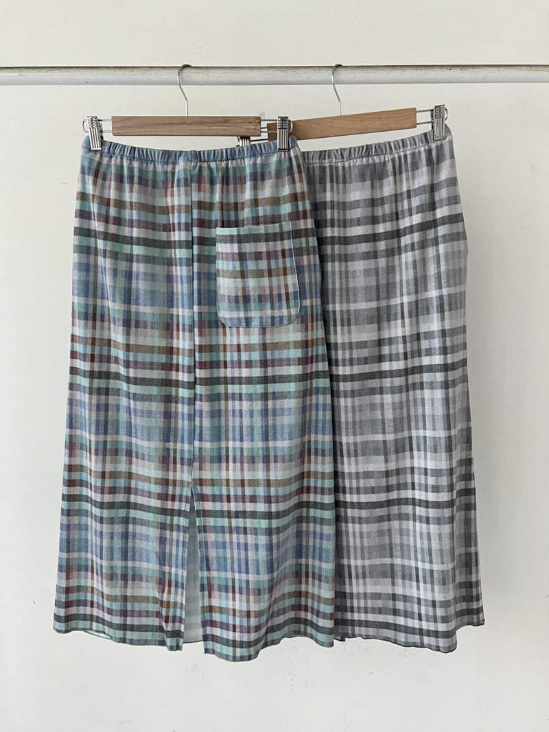 Enten - Korean Women Fashion - #womensfashion - Check Kale Skirt - 6