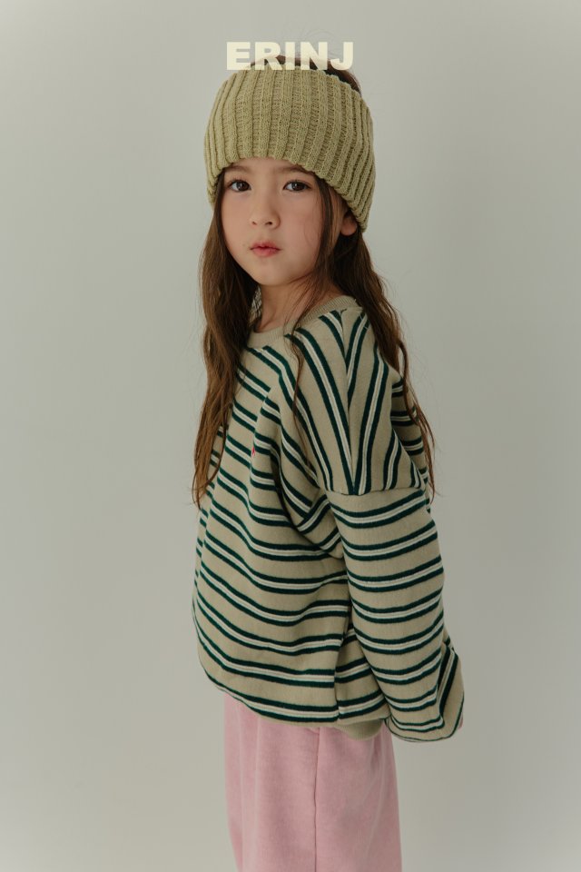 Erin J - Korean Children Fashion - #Kfashion4kids - Stripe Sweatshirt - 8